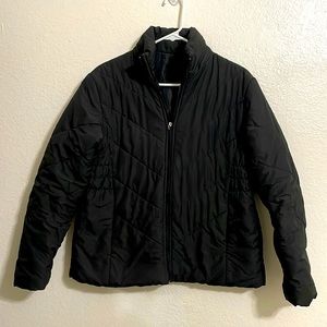 Black puffer jacket